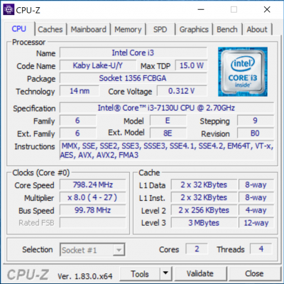 Acer Revo Cube CPU Z