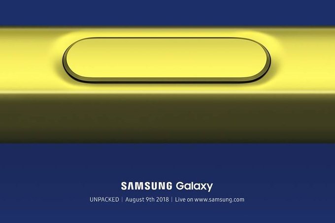 Samsung confirms Galaxy Note 9 Unpacked event will take place August 9