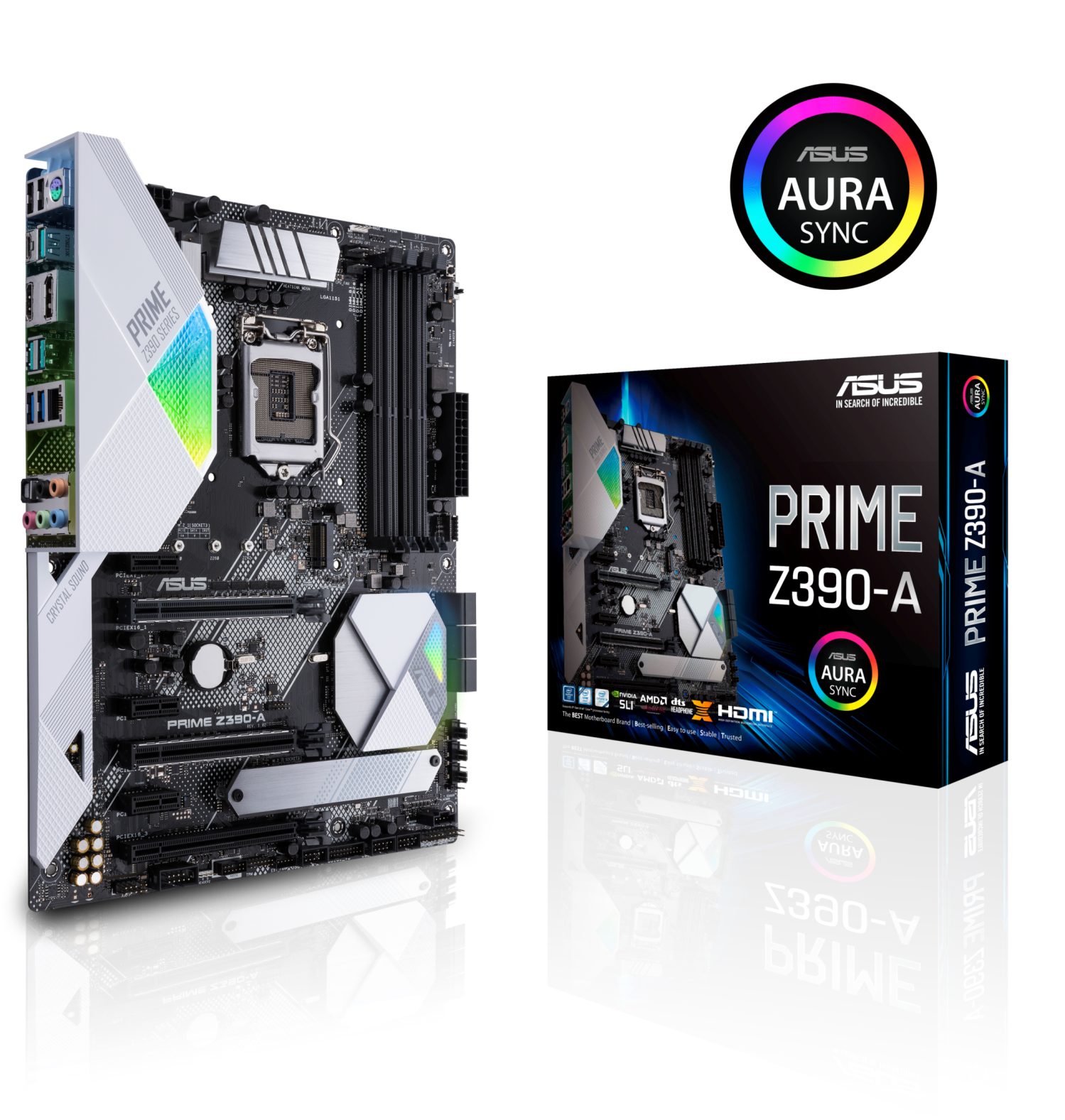 Prime Z390 A with box Aura logo