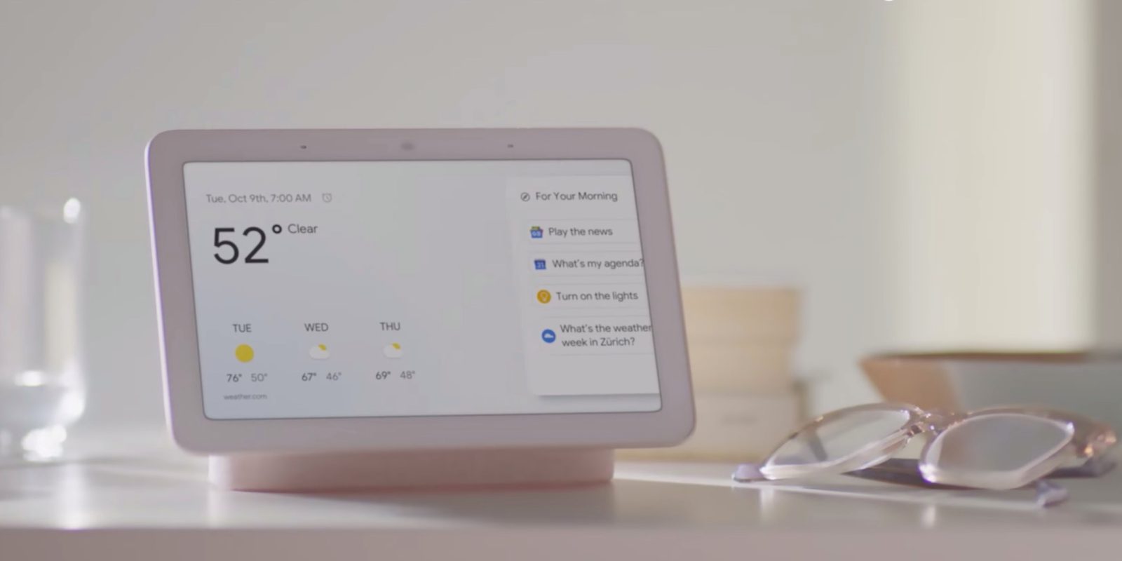 google home hub cover