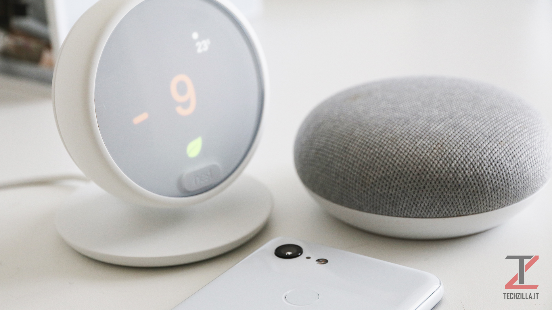 Nest Thermostat E google home