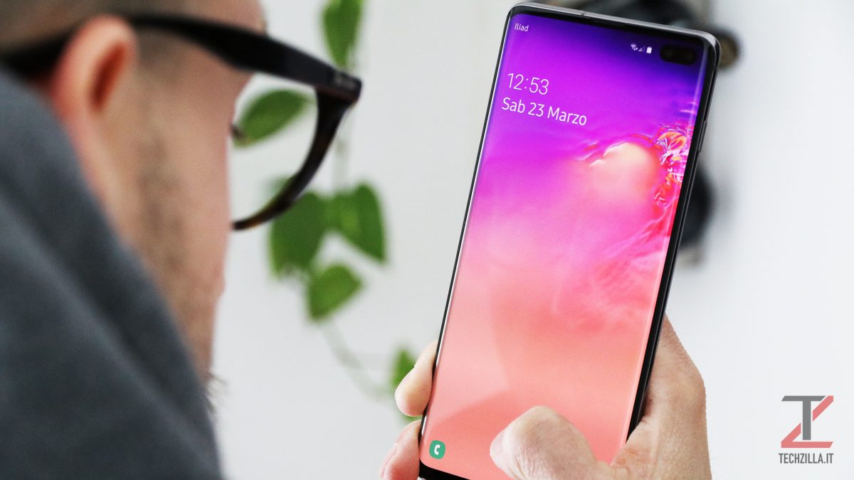 Samsung Galaxy S10+ sensore ultrasuoni