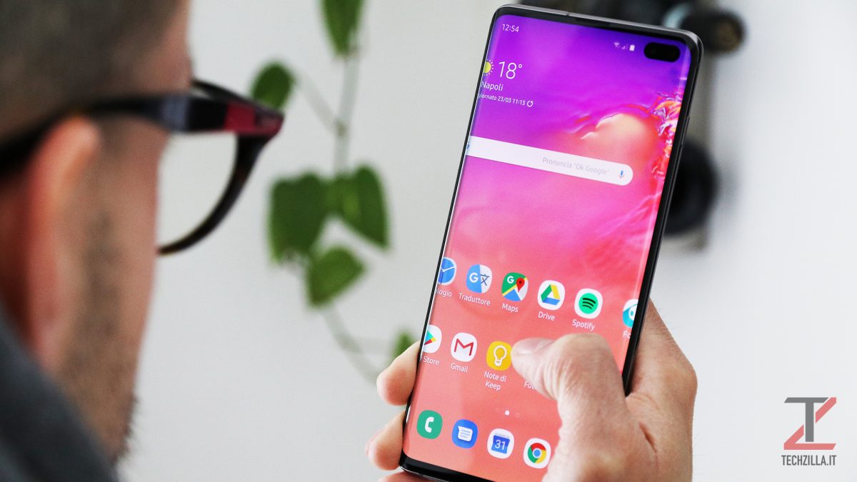 Samsung Galaxy S10+ utilizzo