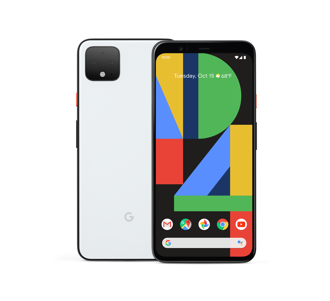 Clearly White Pixel 4 Front Back