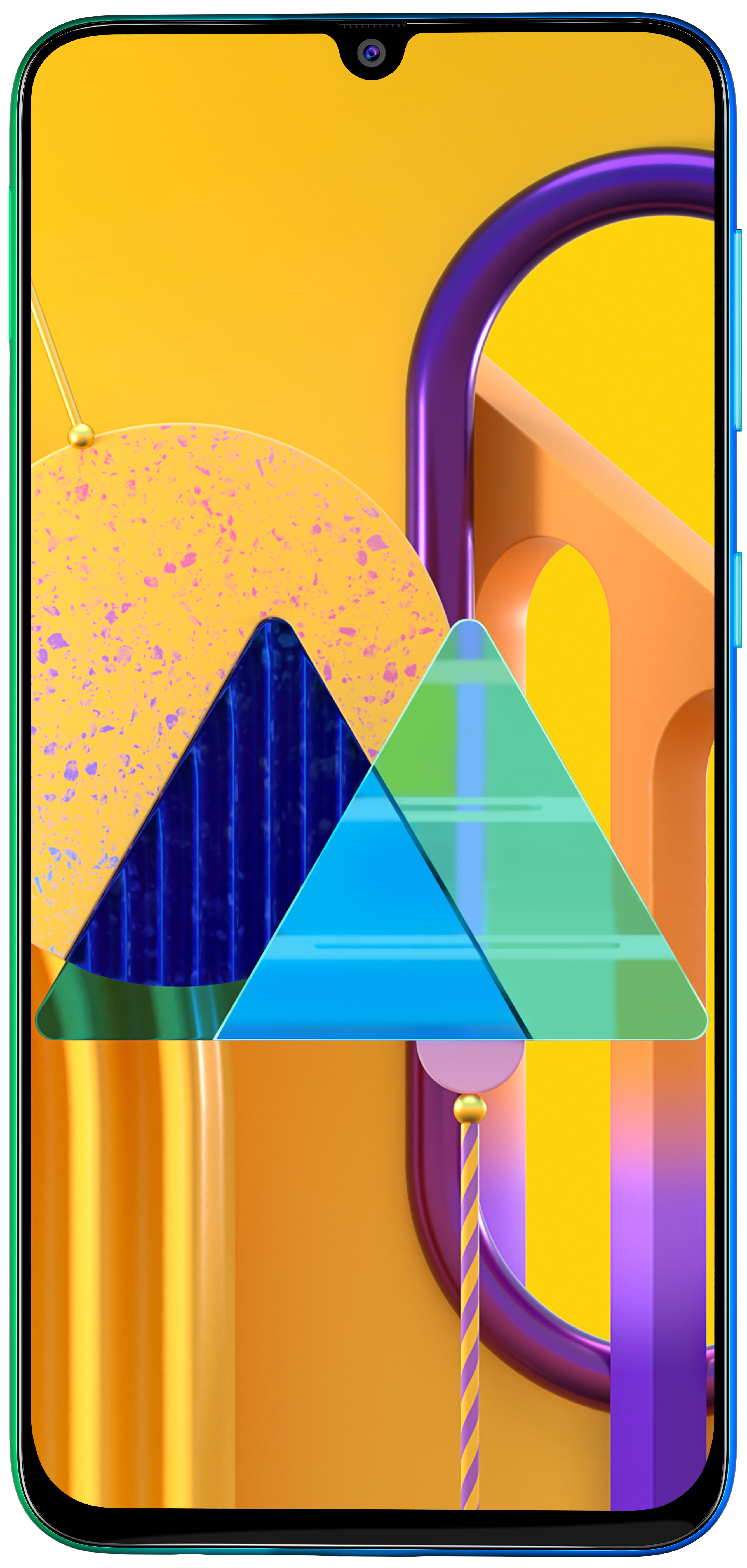 Galaxy M30s Blue Front Angle