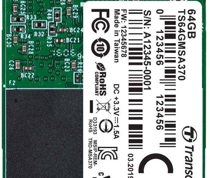 Transcend TS64GMSA370 mSATA 64 GB