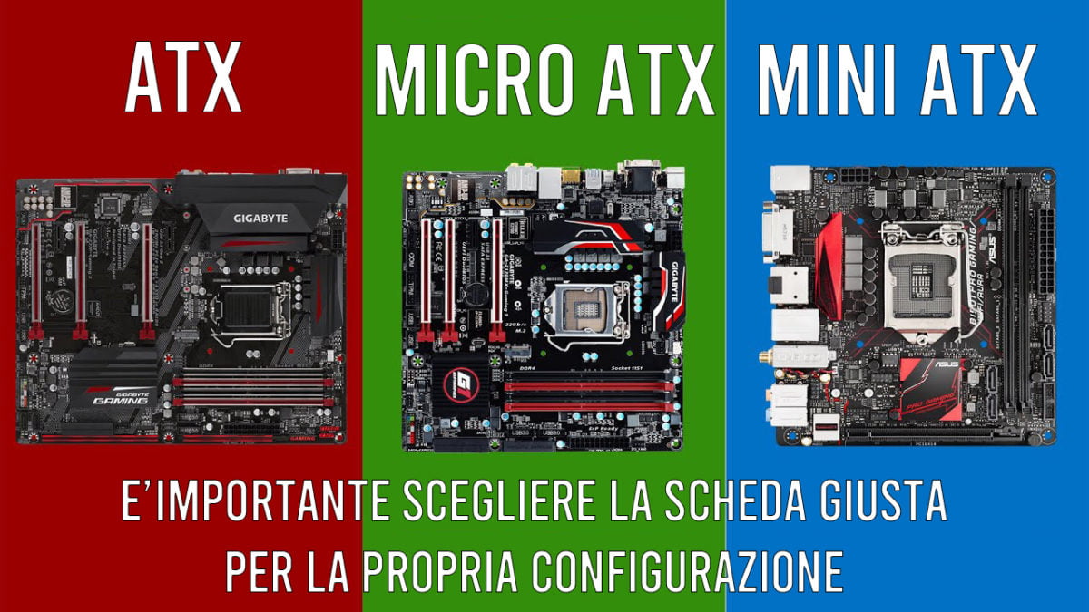Differenze atx mini atx micro atx