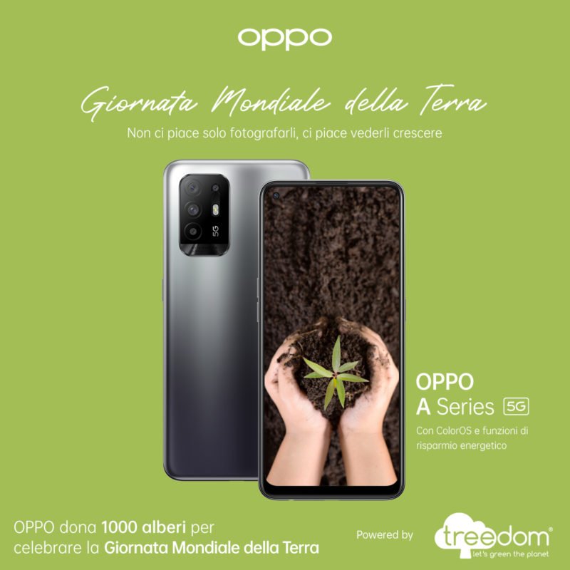 OPPO dona 1.000 alberi per la Giornata Mondiale della Terra