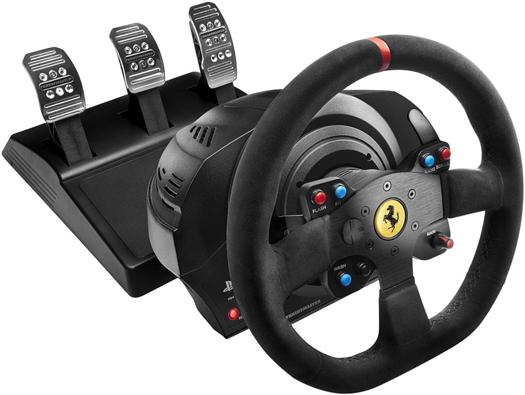 Miglior volante per giocare PS4 / PS5 / XBOX / PC • Maggio 2021 9 Thrustmaster T300 Ferrari Integral Alcantara