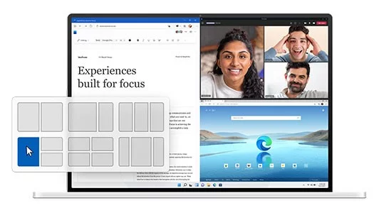 Windows 11 è ufficiale - Nuovo design, nuovo menù Start e App Android native | Disponibile al download 18 Windows 11 ufficiale - Snap Layouts