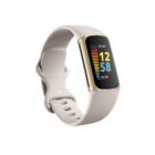 fitbit charge 5 braccialetto per rilevamento di attivita oro bianco fb421glwt