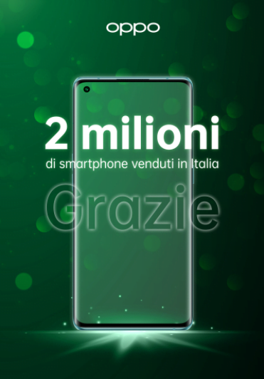 OPPO da record: oggi festeggia i 2 milioni di smartphone venduti in Italia 2 image002 1