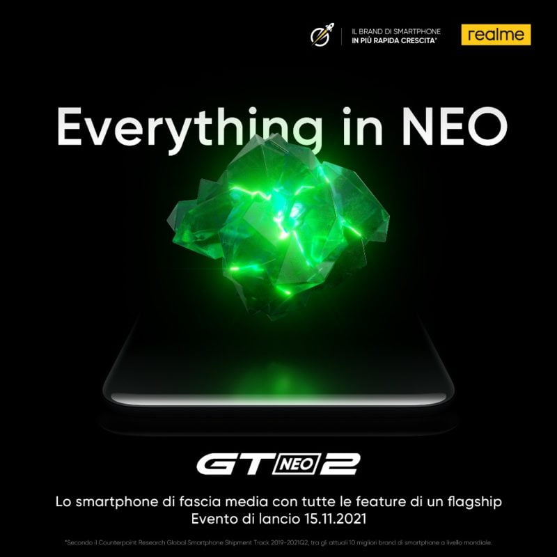 Il nuovo Realme GT NEO 2 arriverà in Italia il 15 novembre ( insieme ad un tablet ) 2 image001 3