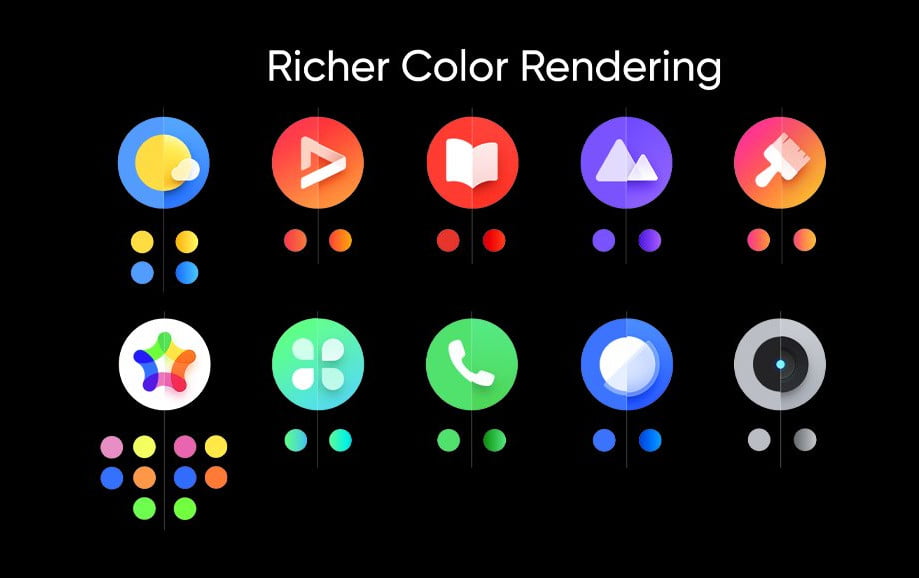 realme UI 3.0 icons