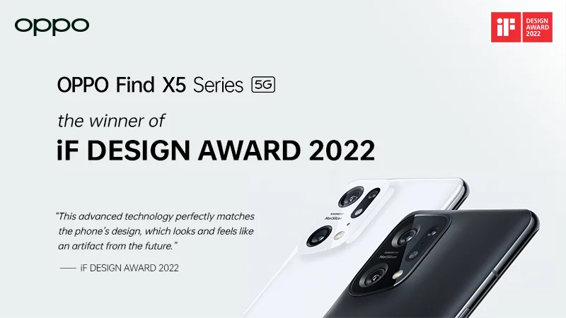 OPPO Find X5 riceve il prestigioso iF DESIGN AWARD 2022 per il suo design futuristico 6 find x5 if awards