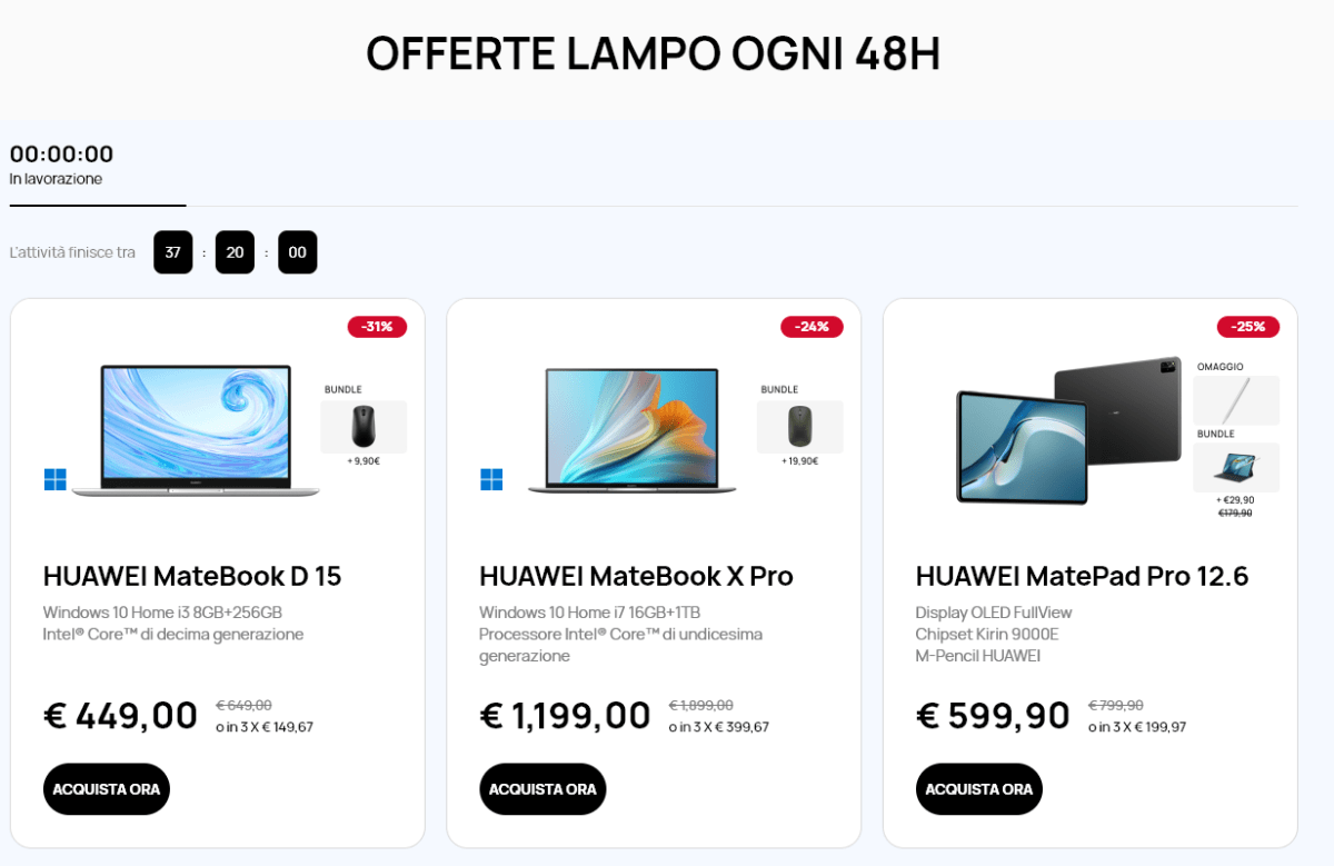 offerte huawei 2y