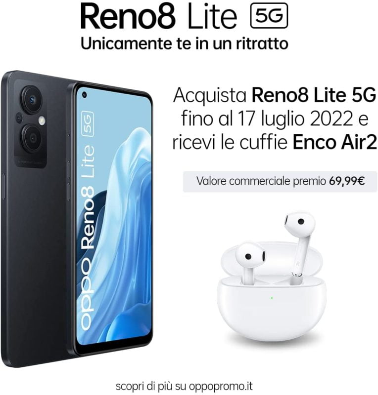 OPPO Reno 8 Lite 5G arriva in Italia con Snap695 a partre da 399€ 7 61VpklZZvaL. AC SL1200