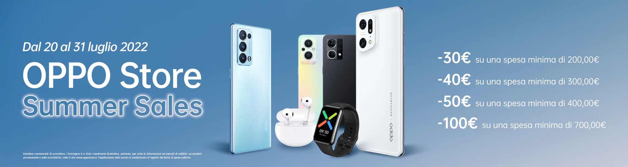 Saldi Estivi OPPO Store: Fino al 31 Luglio, più spendi e più sconto ottieni 4 OPPOStore Summer Sales Banner 3000x800 6f9ab08a fc46 4007 a477 9693774ff935 2048x2048 1
