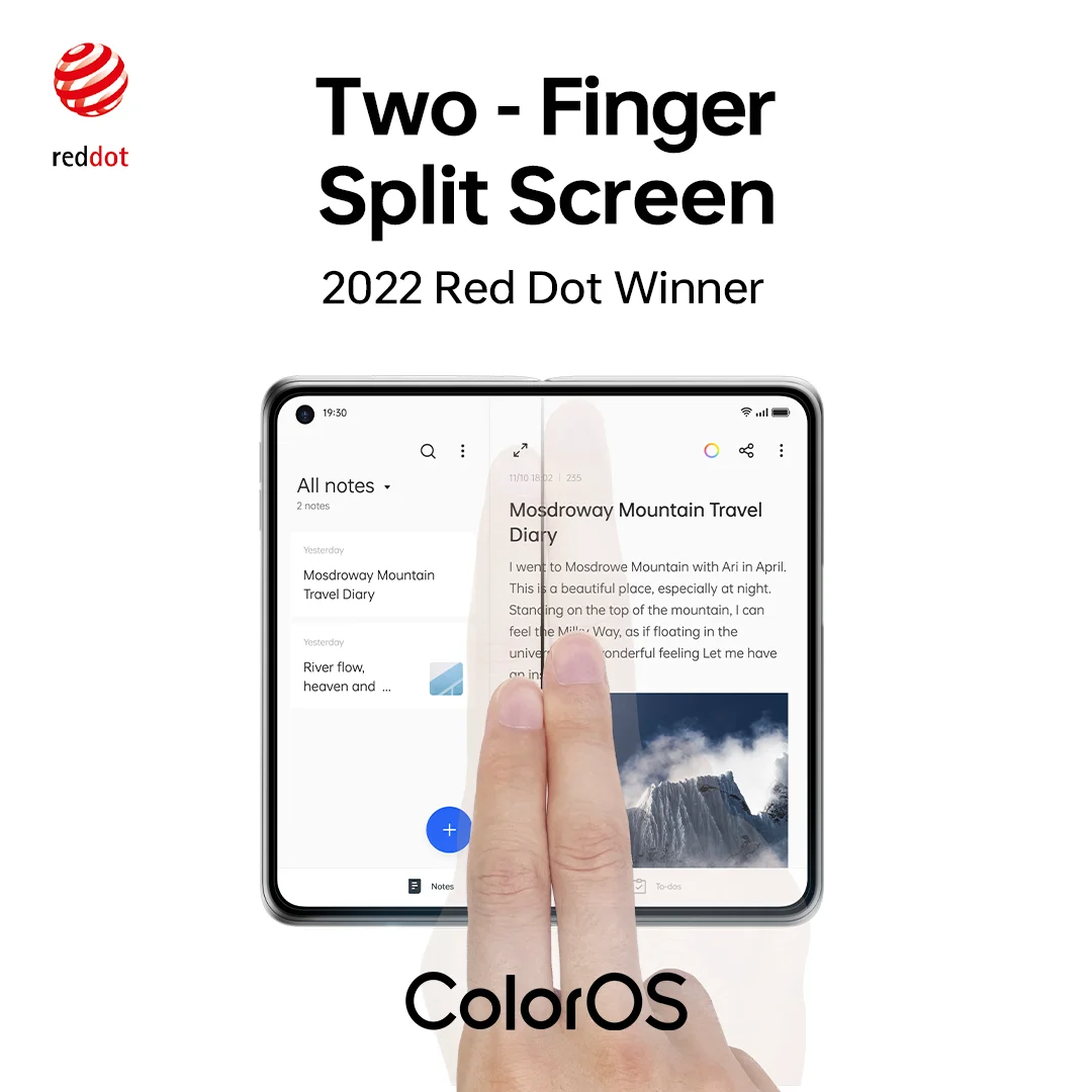 La COLOROS 12 di OPPO premiata con 4 premi al RED DOT Design Award 5 animated