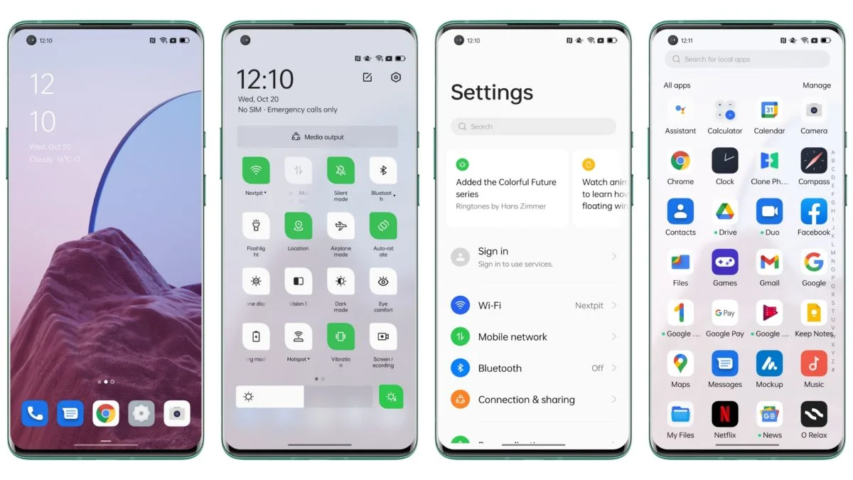 La COLOROS 12 di OPPO premiata con 4 premi al RED DOT Design Award 7 coloros 12 ui global design no dark mode