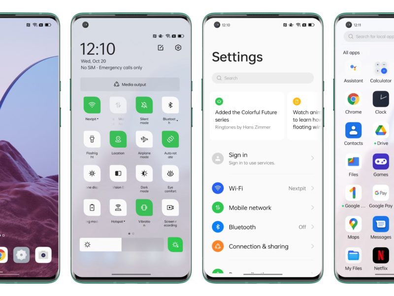 coloros 12 ui global design no dark mode