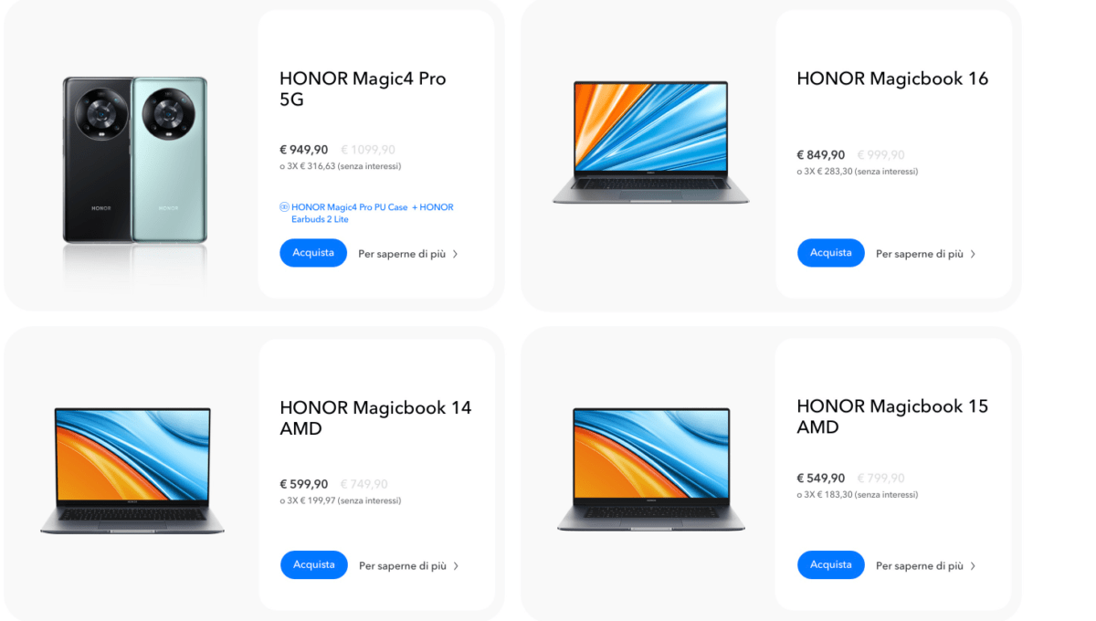 Honor Days: tanti sconti per festeggiare il secondo anniversario 2 screenshot www.hihonor.com 2022.10.13 15 19 11