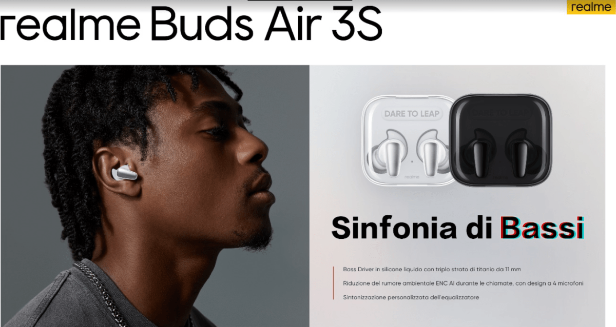 realme 10 arriva oggi in Italia con Promo lancio. Ci sono anche le Buds Air 3S 4 realme buds 3s