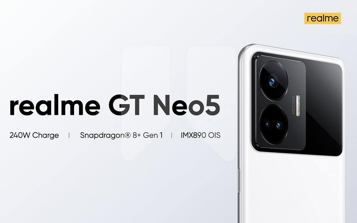 realme GT Neo 5 ricarica rapida da 240W