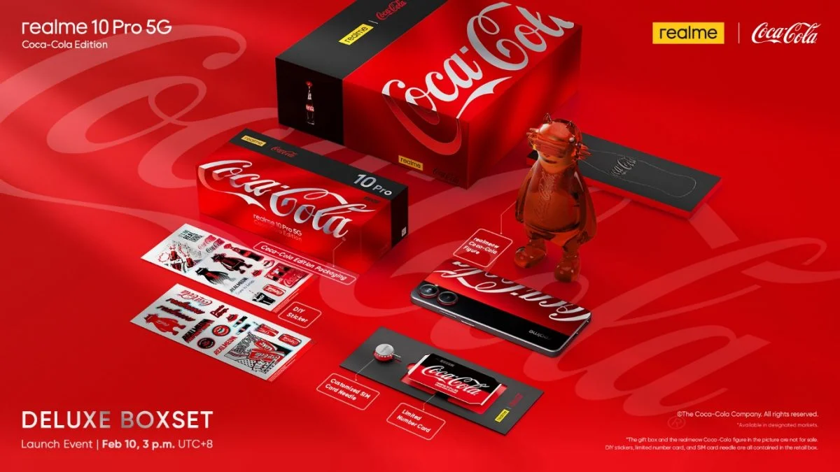 realme 10 Pro 5G Coca-Cola Edition è ufficiale, ma non arriverà in Italia 6 realme coca cola 2