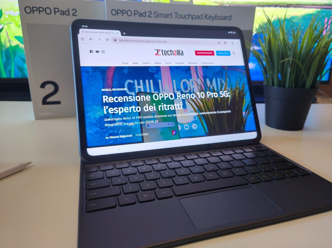 Recensione OPPO Pad 2 con accessori: Un versatile compagno di lavoro e svago 21 OPPO PAd 2 recensione TZ 23