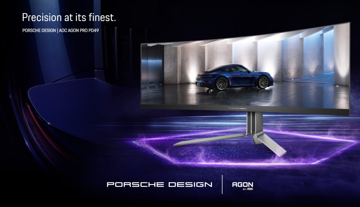 Porsche Design e AGON by AOC: il monitor da gioco QD-OLED da 49" inspirato alle Porsche 2 LR KV PD49