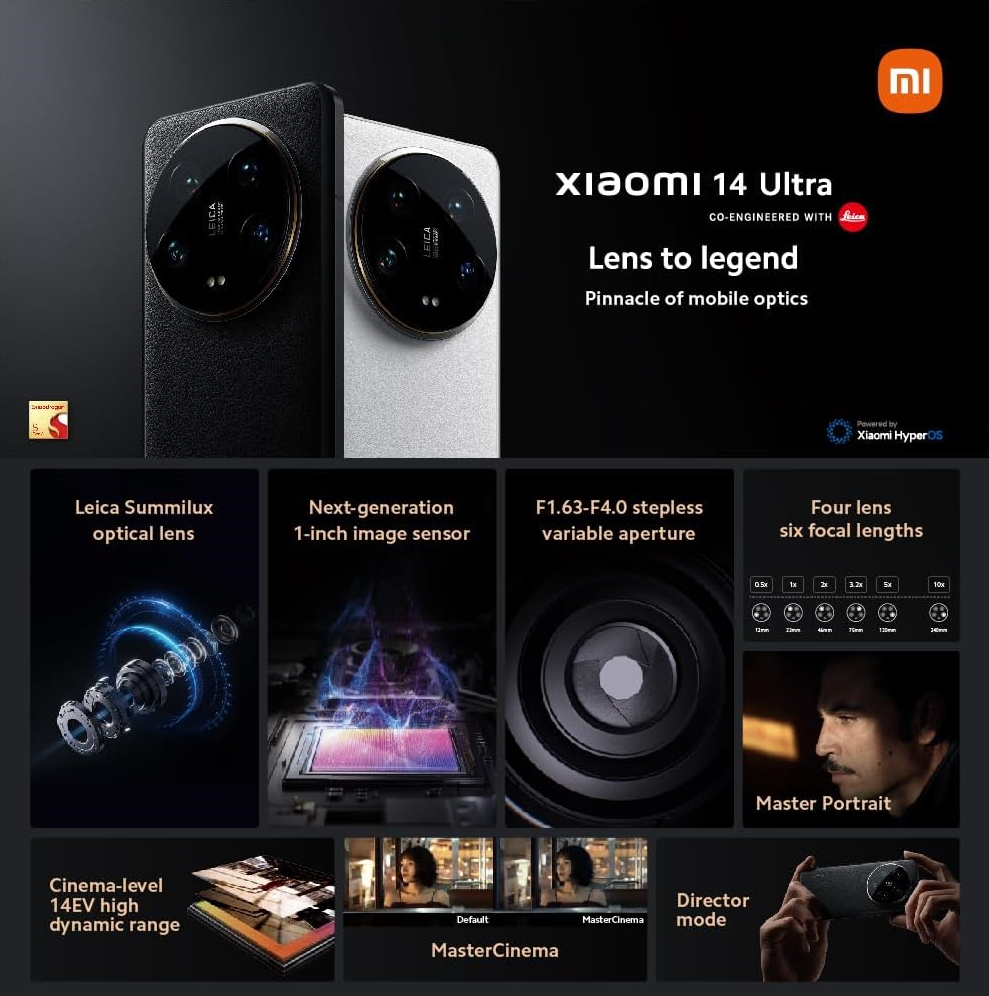 Xiaomi 14 Kit Fotografia Professionale - Lente Senza Fili, Colore Grigio - Foto 3