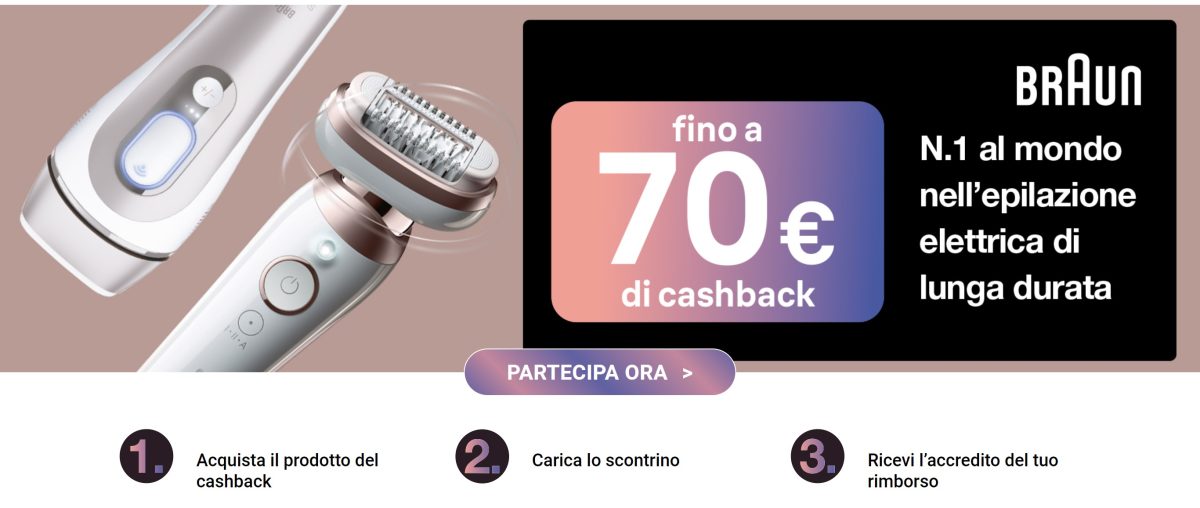 CASHBACK BRAUN ESTATE – Per Te