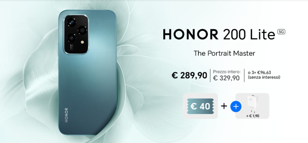 HONOR presenta il nuovo HONOR 200 Lite con promo lancio 2 Fwd HONOR presenta il nuovo HONOR 200 Lite