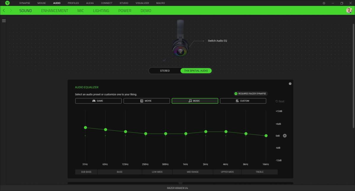 Recensione Razer Kraken v4 - Le cuffie definitive per il gaming 9 Razer THX