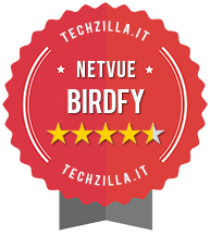 Badge Recensione Birdfy Feeder, mangiatoia con AI per il Birdwatching: divertente ed educativa