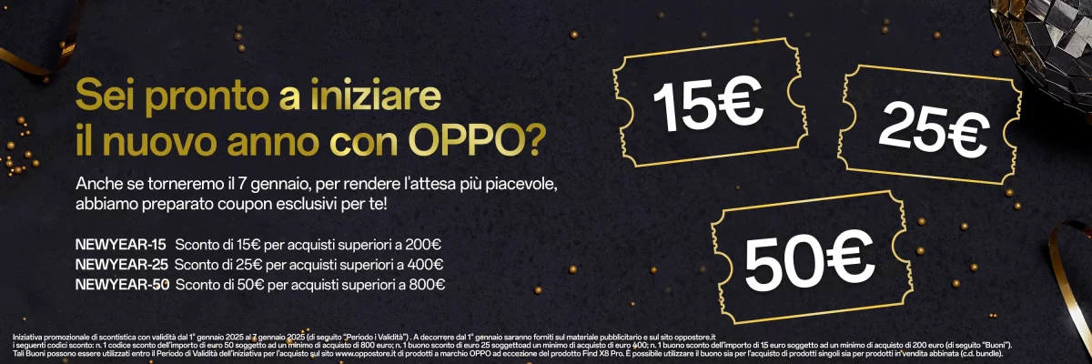 Inizia il 2025 con OPPO: tante offerte su smartphone e acessori 5 第二组 1735612666429