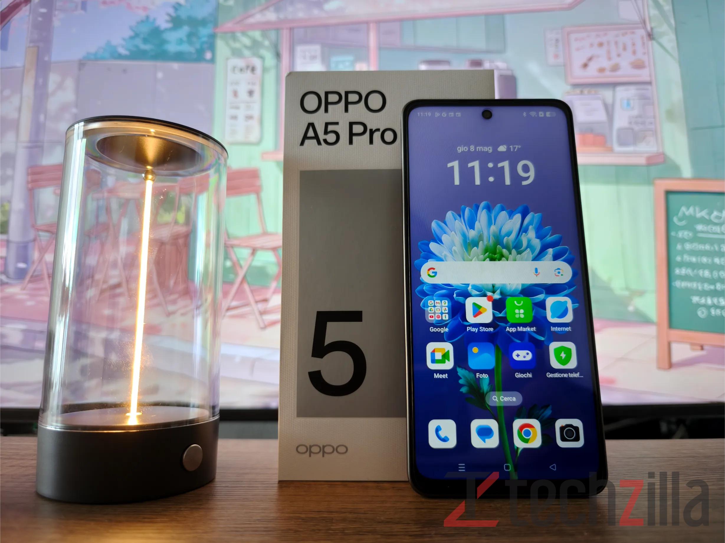 Recensione OPPO A5 Pro 5G: un compagno 5G solido e pronto a tutto 25 Recensione OPPO A5 Pro 5G Tz 20