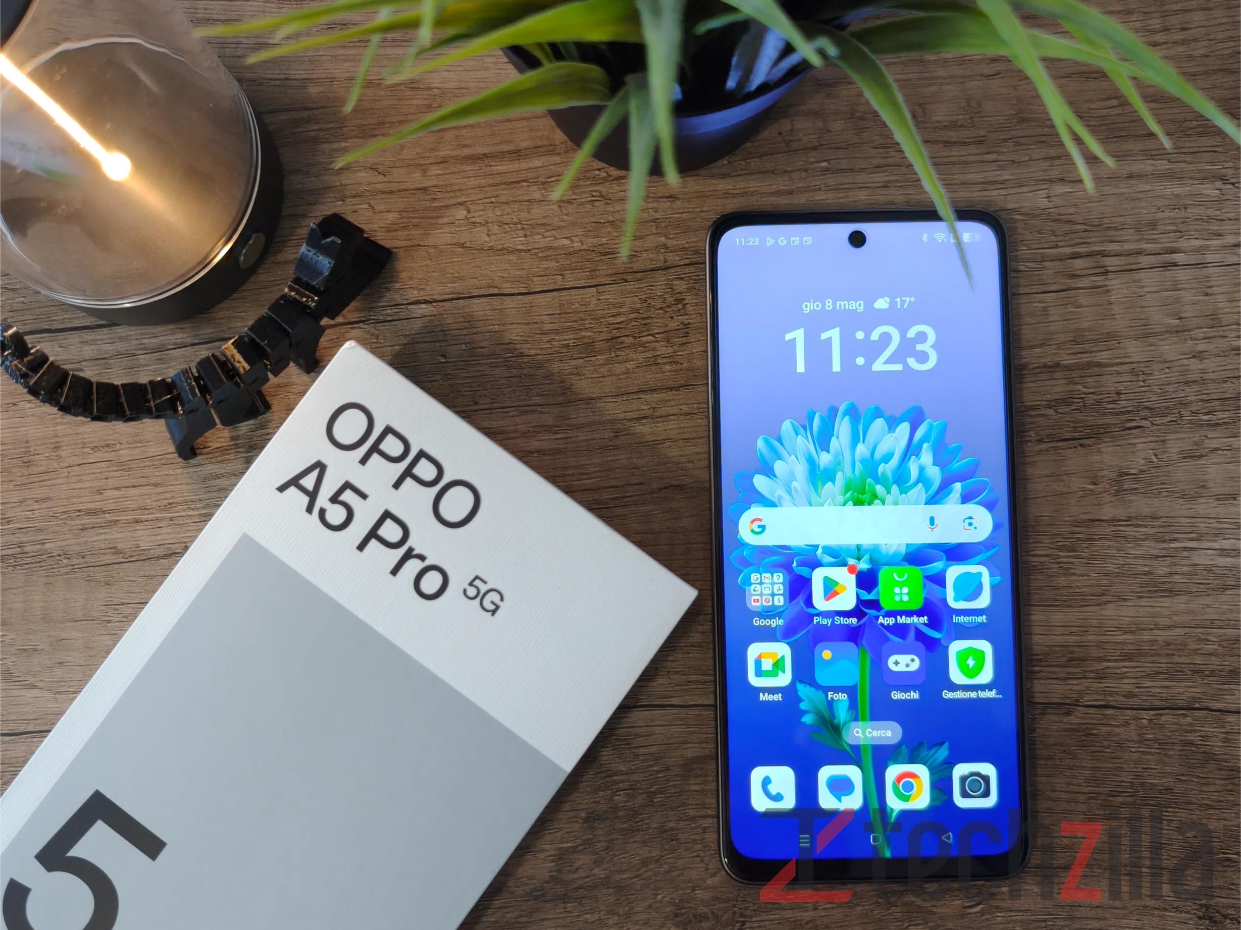 Recensione OPPO A5 Pro 5G: un compagno 5G solido e pronto a tutto 2 Recensione OPPO A5 Pro 5G Tz 31